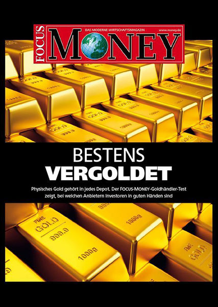 Auvesta tilldelas utmärkelse som topp-guldhandlare - Focus Money guldhandlare - Test visar de leverantörer, hos vilka köparen är i goda händer