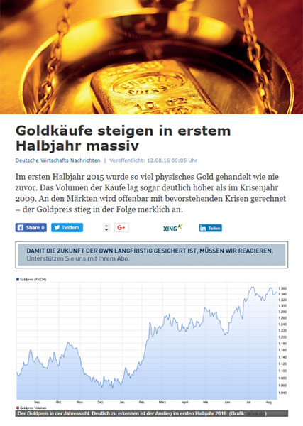 Guldköp ökar kraftigt under första halvåret