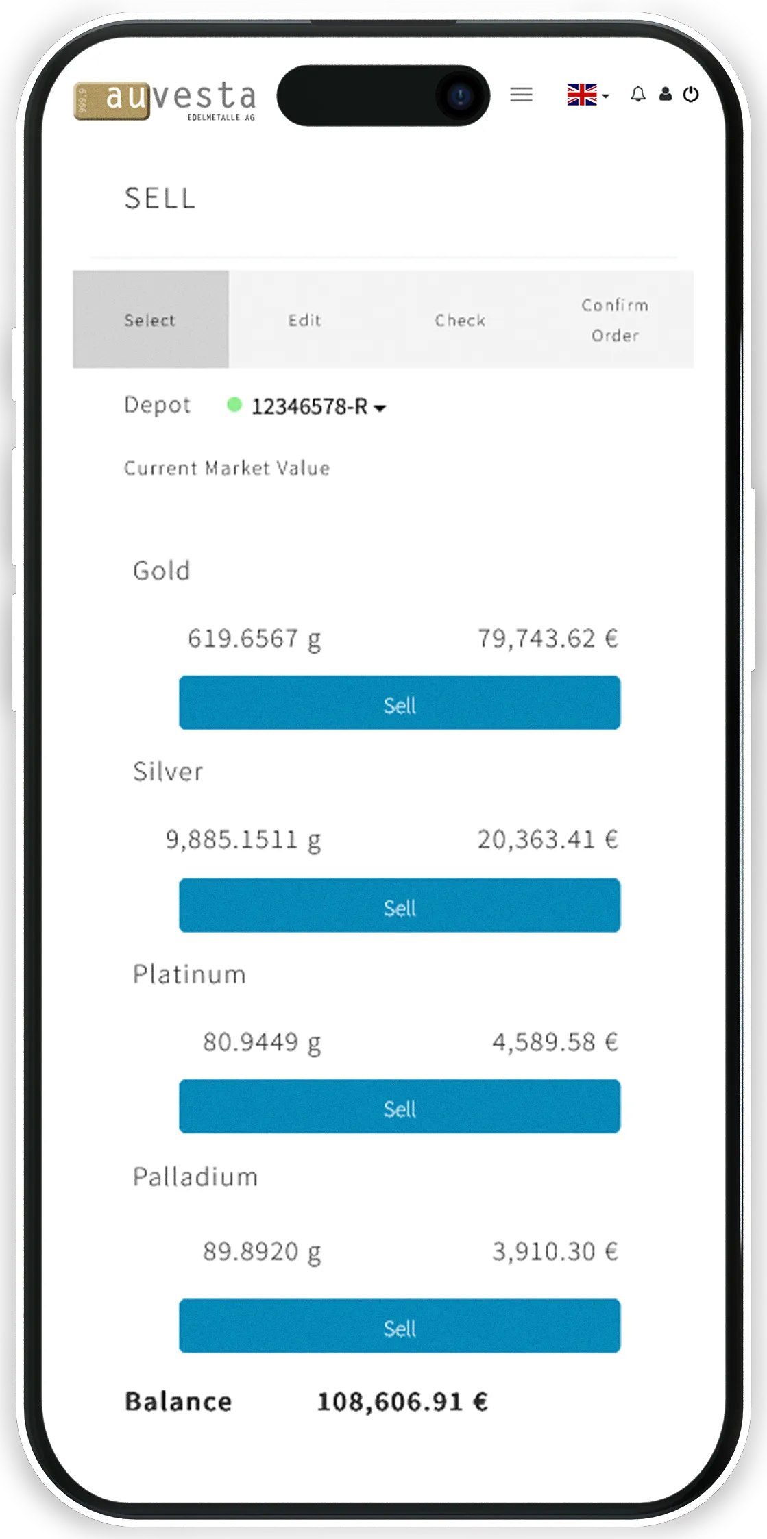 Verkauf - Sälj guld till öret världsomspännande online.